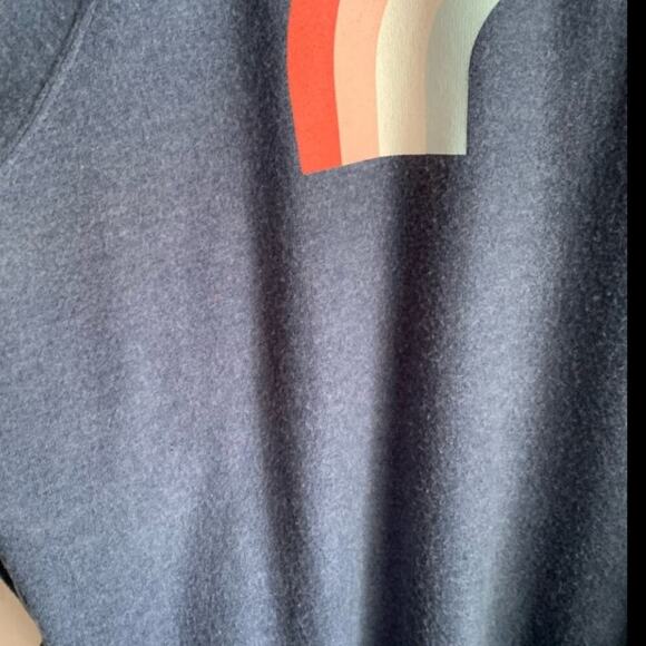 WILDFOX Freedom Rainbow Summer Graphic Sweatshirt Pullover Top NWT Size Medium - Picture 3 of 7